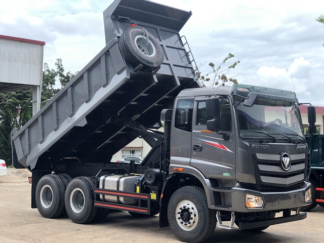 Xe Ben 3 Chân AUMAN D240 - Thaco Foton 12 tấn 10 khối - Ảnh 5