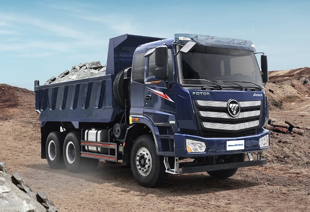 Xe Ben 3 Chân AUMAN D240 - Thaco Foton 12 tấn 10 khối - Ảnh 4