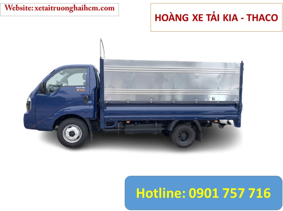 K250 Mui bạt - KIA K250 2T49 mui bạt 3 bửng